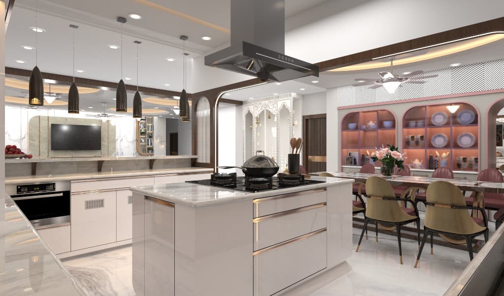 Luxury Island Kitchen
