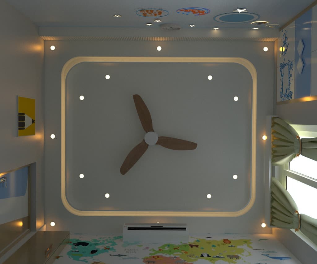 World Map Kids Room